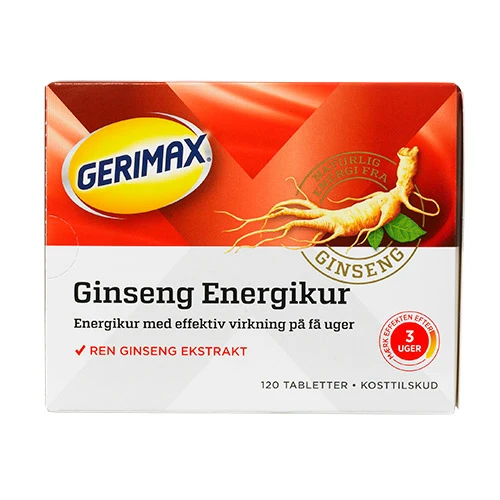 Gerimax Röd Ginseng Energikur | 120 tabletter