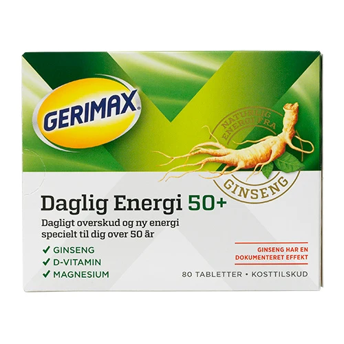 Gerimax Everyday Energy (50+) | 80 tabletter