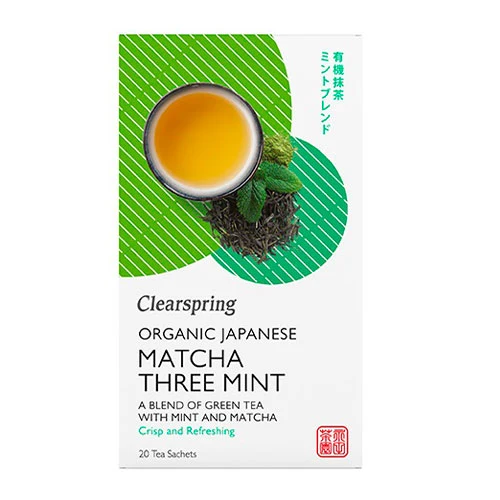 Clearspring Matcha Tre Mynta Te Ekologisk | 36 g