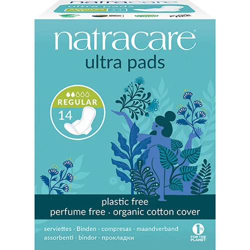 Natracare Ultra Bindor med vingar | Regular