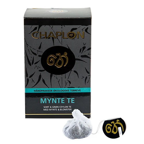 Chaplon Mynta Svart/Grön Te Ekologisk | 15 påsar