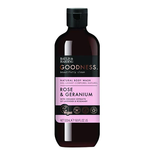 Baylis & Harding Goodness Body Wash | Rose & Geranium