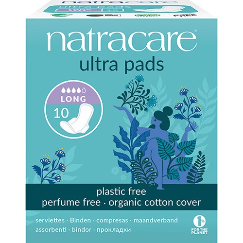 Natracare Ultra Bindor med vingar | Long