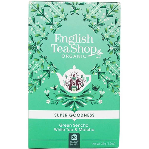 English Tea Shop Grön Sencha Vit Te & Matcha Ekologisk | 20 påsar