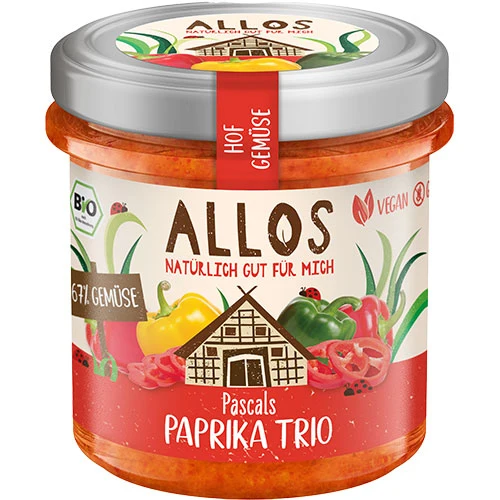 Allos Pålägg Paprika Trio Ekologisk | 135 g