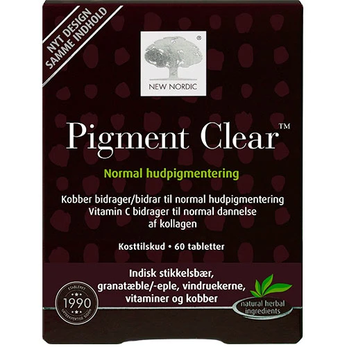 New Nordic Skin Care Pigment Clear | 60 tabletter