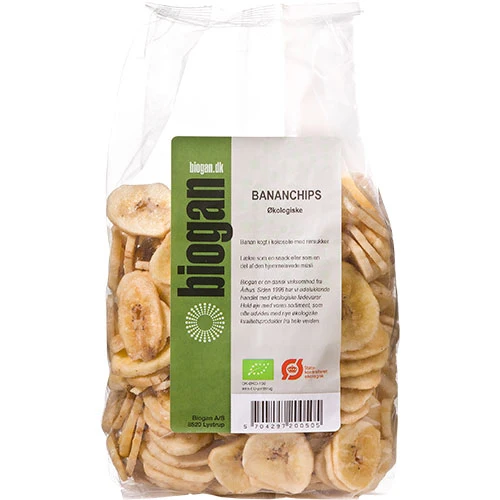 Biogan Banana Chips Ekologisk | 400 g