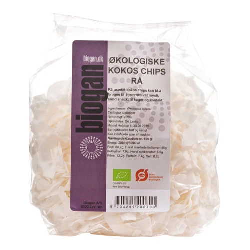 Biogan Kokoschips Ekologisk | 200 g