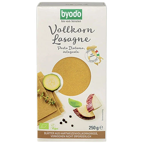 Byodo Lasagne Fullkorn Ekologisk | 250 g