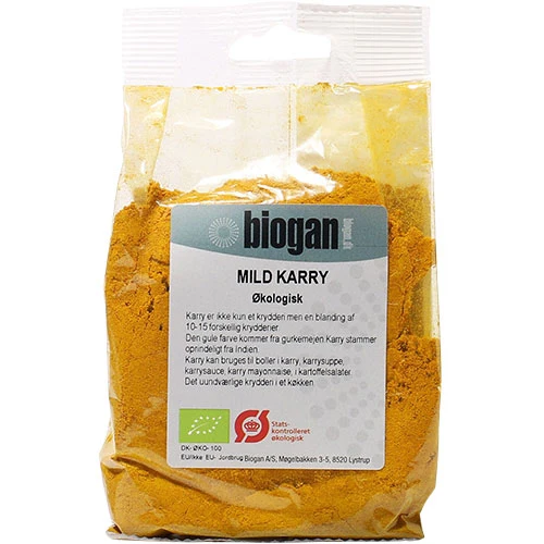 Biogan Mild Curry Ekologisk | 100 g