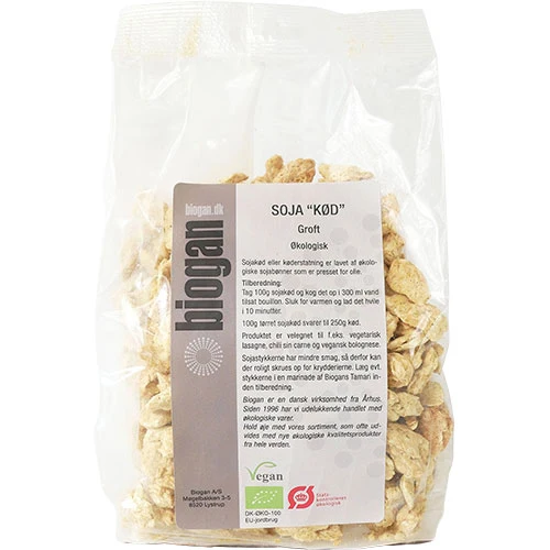 Biogan Sojaprotein Ekologisk Sojakött | 250 g
