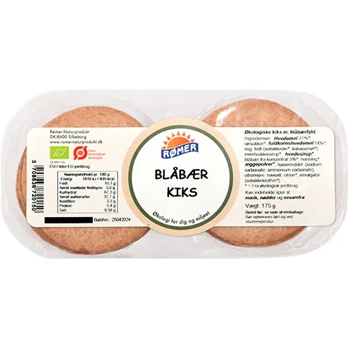 Rømer Kex m. Blåbärsfyllning Ekologisk | 175 g