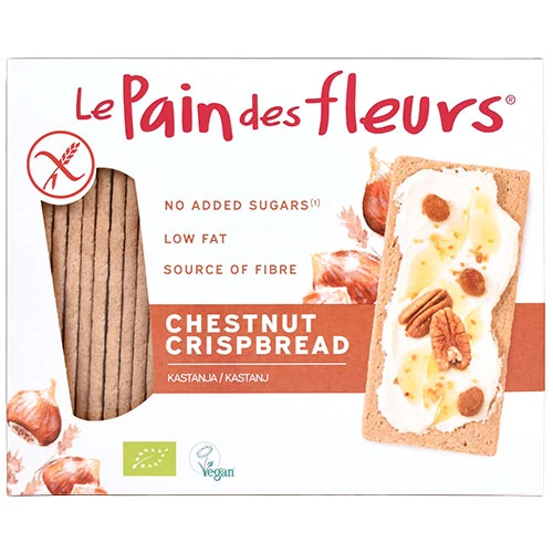 Le pain des fleurs Le Pain De Fleurs Knäckebröd Kastanj Glutenfri Ekologisk | 150 g