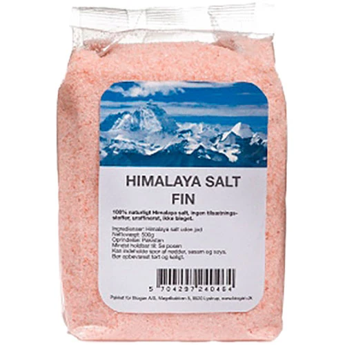 Biogan 100% Himalayasalt Fint - Oraffinerat, Oblekt | 500 g