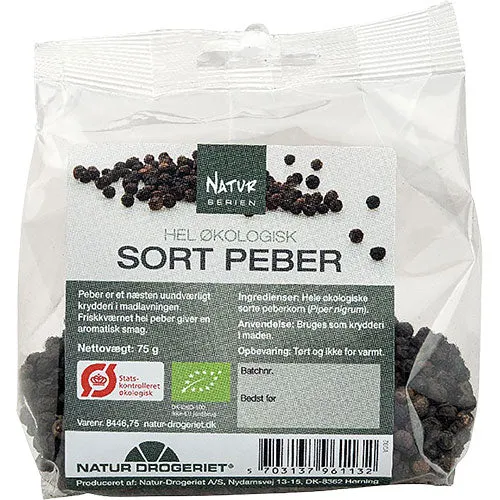 Natur-Drogeriet Hel Svartpeppar Ekologisk | 75 g