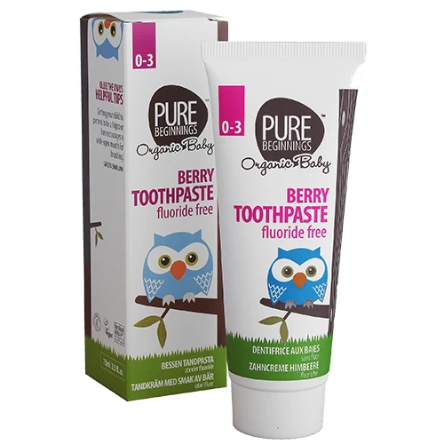 Pure Beginnings Tandkräm Utan Fluor Ekologisk Hallon | 75 ml
