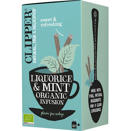 Clipper Lakritsrot & Pepparmynta Te Ekologisk | 20 påsar