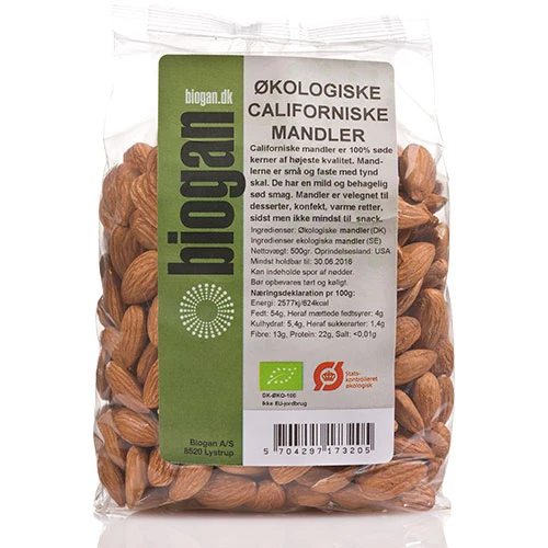 Biogan Mandel Kalifornien Ekologisk | 400 g