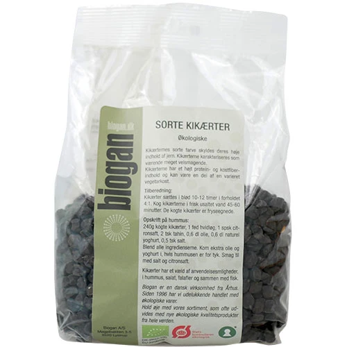 Biogan Kikärter Svarta Ekologisk | 500 g