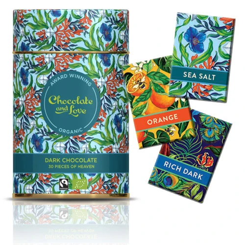 Chocolate and Love Presentbox Choklad Sea Salt Ekologisk från | 165 g