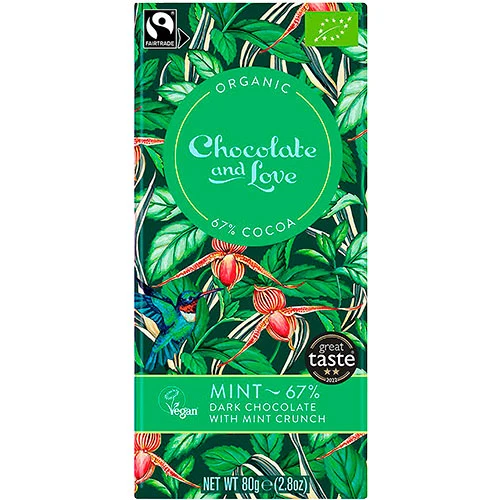 Choklad Mint 67% Ekologisk från