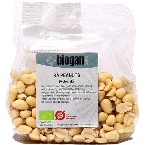 Biogan Peanuts Raw Ekologisk | 200 g