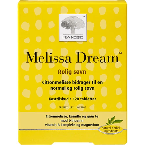 New Nordic Melissa Dream | 120 tabletter