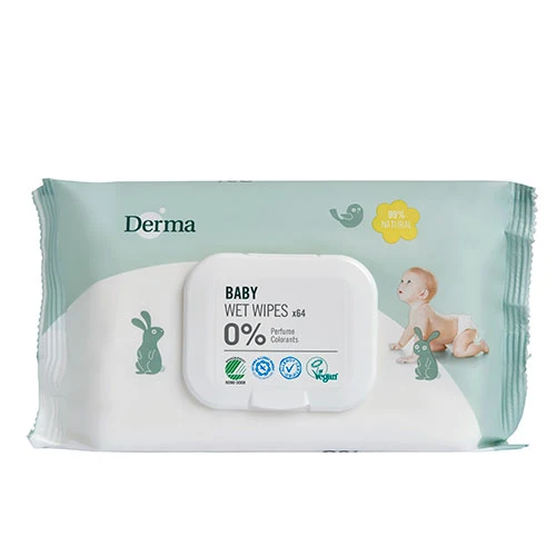 Derma Eco Våtservetter - 64 st.
