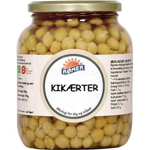 Rømer Kikärtor i Vatten Ekologisk | 660 g