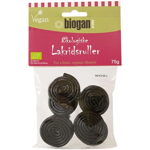 Biogan Lakritsrulle Ekologisk | 75 g