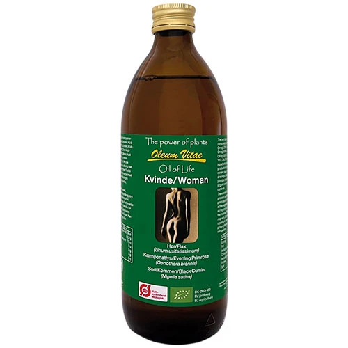 Oil of Life Linfrö- & Nattljusolja Kvinna Ekologisk | 500 ml