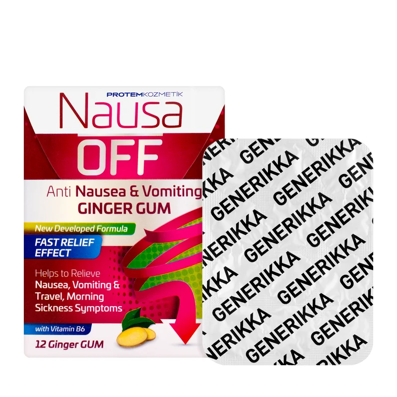 Nausa Off Ginger Gum 12 Gums