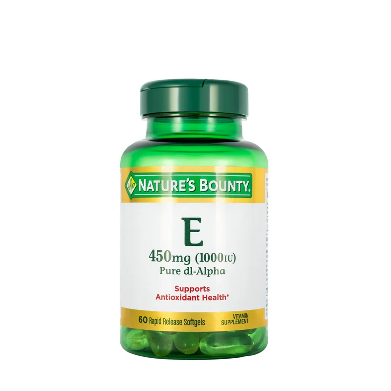 Nature's Bounty Vitamin E 450mg (1000IU) 60 Softgels