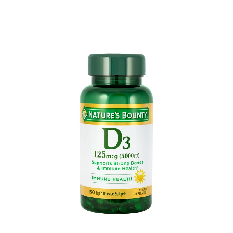 Nature's Bounty Vitamin D3 5000IU 150 Softgels