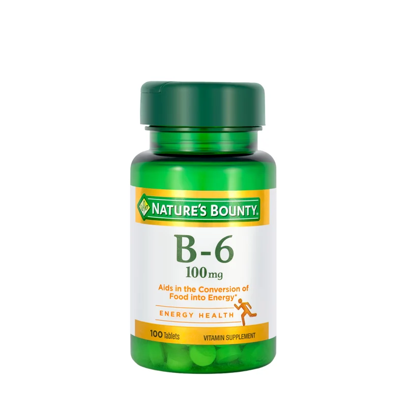 Nature's Bounty Vitamin B-6 100mg 100 Tablet