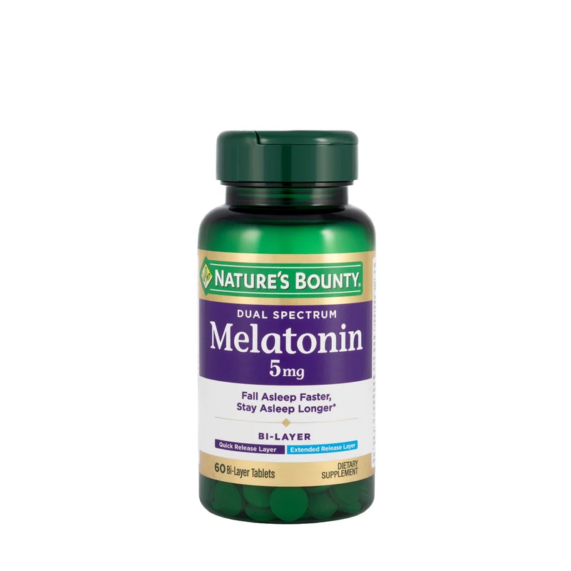 Nature's Bounty Melatonin 5mg 60 Bi-layer Tablets