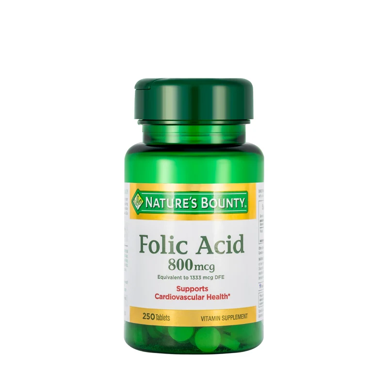 Nature's Bounty Folic Acid 800mcg 250 Tablet