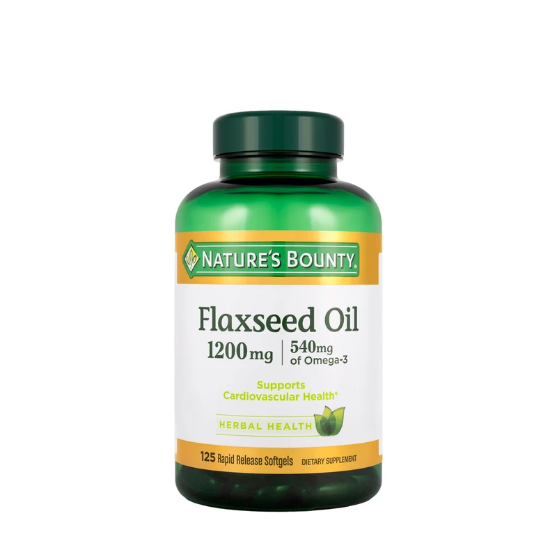 Nature's Bounty Flaxseed Oil 1200 mg 125 Softgels
