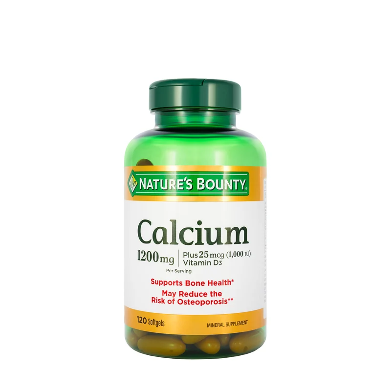 Nature's Bounty Calcium 1200mg plus Vitamin D3 1000IU 120 Softgels