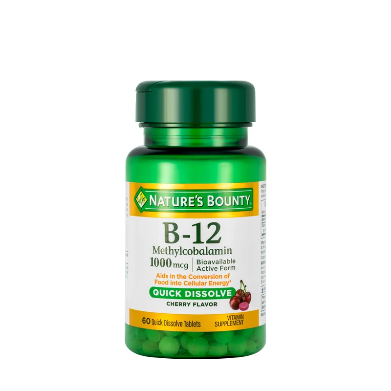 Nature's Bounty B-12 1000mcg 60 Quick Dissolve Tablets