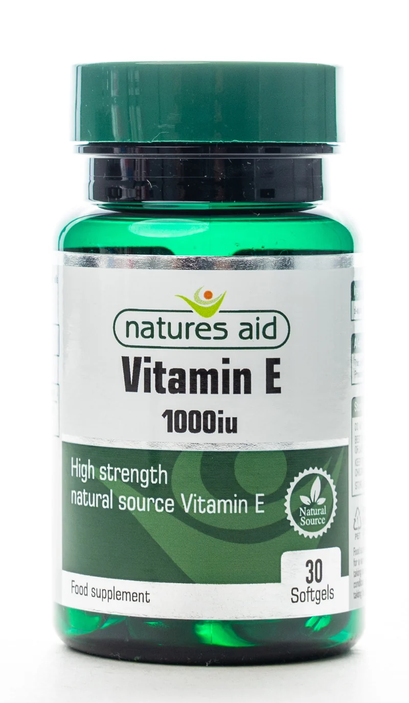Natures Aid Vitamin E 1000IU 30 Softgels