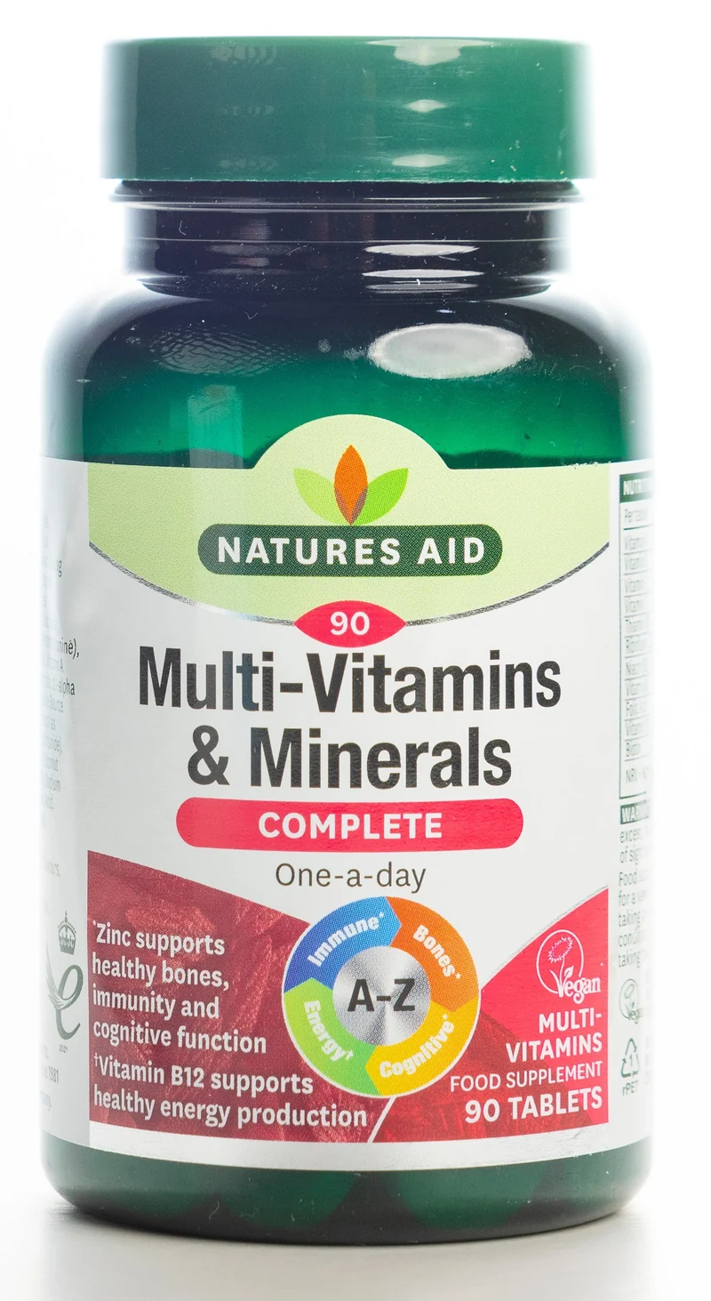 Natures Aid Multi-Vitamins & Minerals Complete 90 Tablet