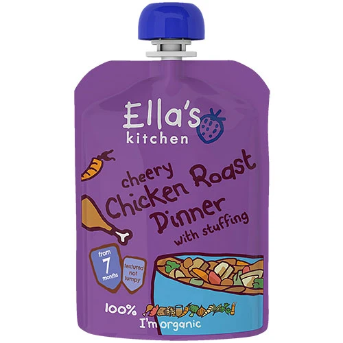 Ellas Kitchen Babymos 7 mån+ Kyckling och Grönsaker Ekologisk | 130 g