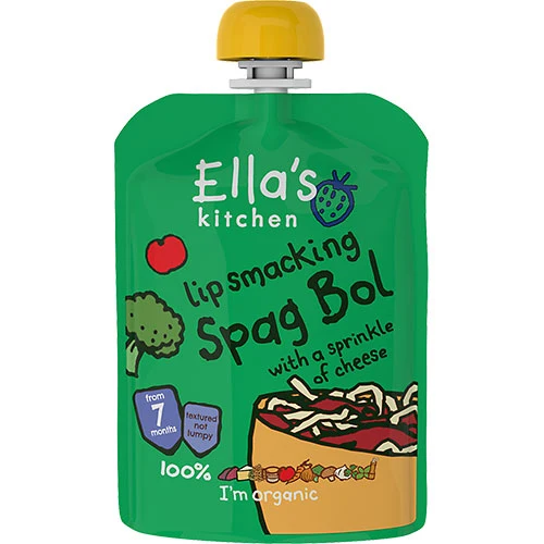 Ellas Kitchen Babymos 7 mån+ Spaghetti Bolognese Ekologisk | 130 g