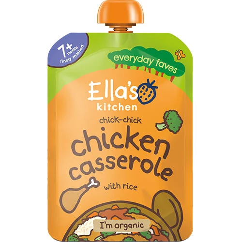 Ellas Kitchen Babymos 7 mån+ Chicken Casserole With Rice Ekologisk | 130 g