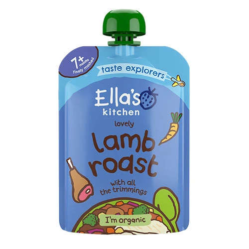 Ellas Kitchen Babymos 7 mån+ Lovely Lamb Roast Dinner Ekologisk | 130 g