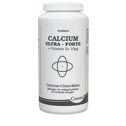 Camette Calcium Ultra Forte + Ekstra D3 | 200 tabletter