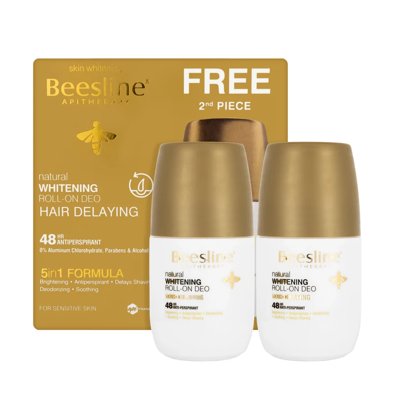 Beesline 48 Hours Whitening Roll On Deo Hair Delay 50 Ml 1+1 Offer Pack