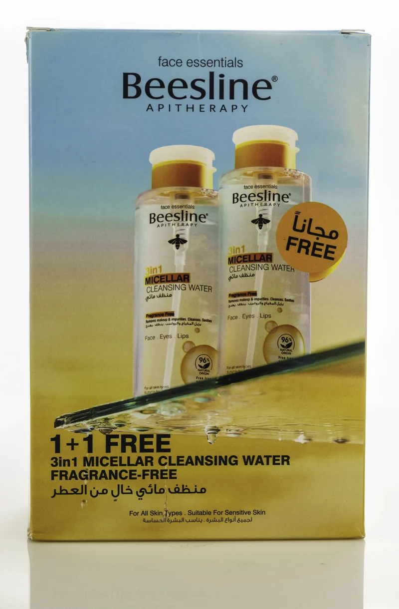 Beesline 3In1 Micellar Cleansing Water Fragrance Free 400 Ml 1+1 Offer Pack