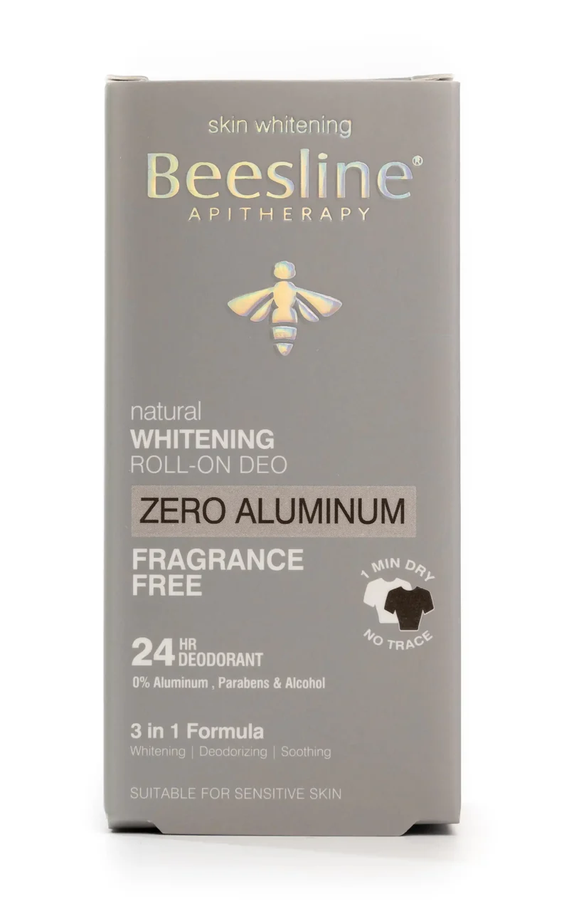 Beesline 24 Hours Deodrant Whitening Roll On Deo Zero Aluminum 50 Ml [Fragrance Free]
